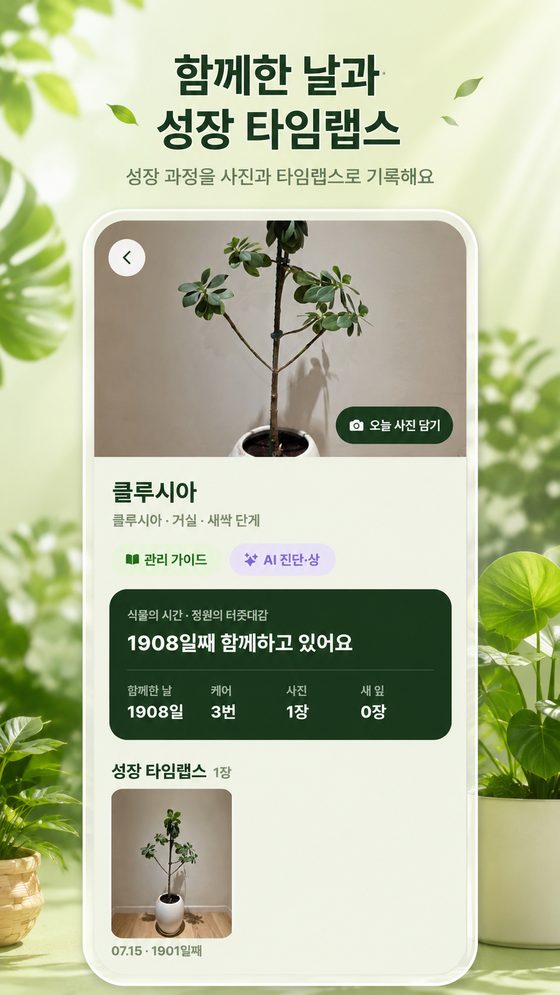 성장 타임랩스